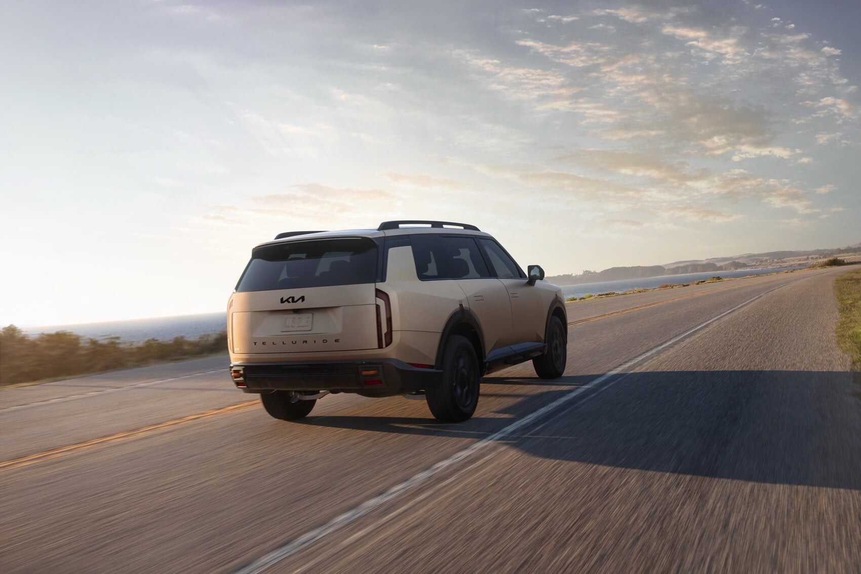 Kia Telluride driving on highway